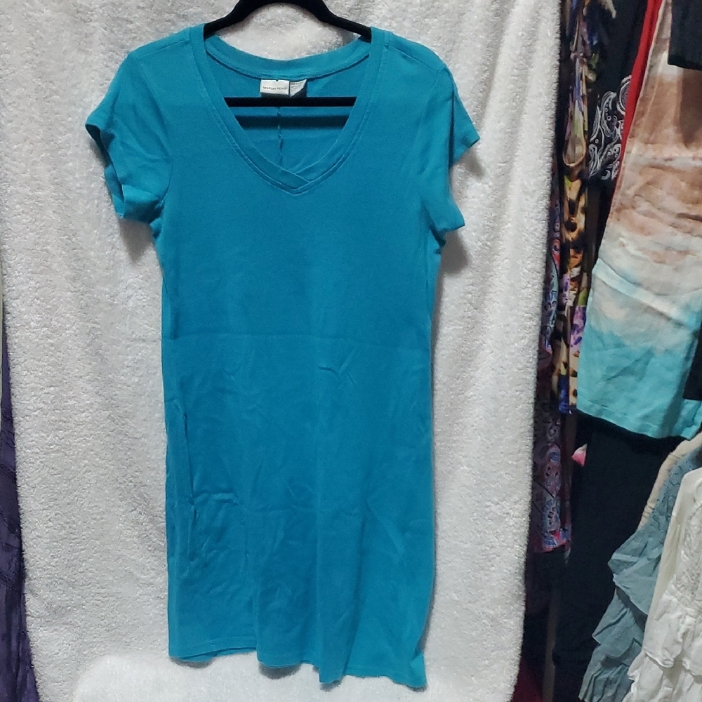 Newport News Teal Midi Dress